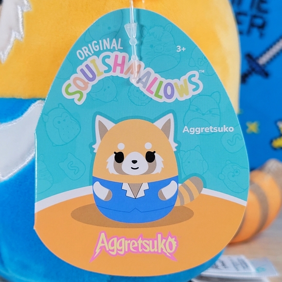 Squishmallow Aggretsuko with Calm Expression 6.5" UltraSoft Stuffed Sanrio Plush - Picture 5 of 6